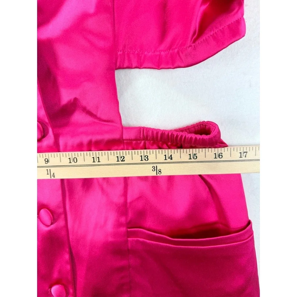 NEW Romeo Hunte x The Drop Hot Pink Cutout Blazer Dress Size L